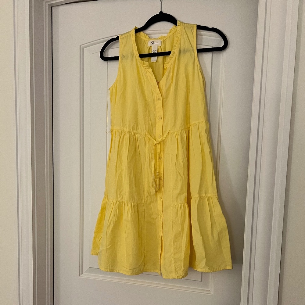 Short yellow sun dress NWOT